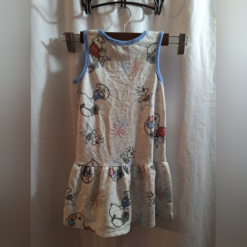 Peanuts little girls dress size 3T independence day